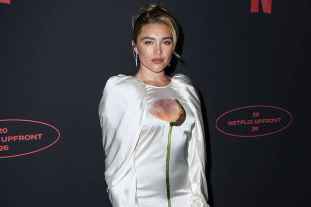 Netflix Upfront 2026 MANHATTAN, NEW YORK CITY, NEW YORK, USA - MAY 13: Florence Pugh wearing Simone Rocha Spring 2026, styled by Rebecca Corbin-Murray arrives at the Netflix Upfront 2026 held at Sunset Pier 94 Studios on May 13, 2026 in Manhattan, New York City, New York, United States. New York City Sunset Pier 94 Studios New York United States Copyright: xImagexPressxAgencyx