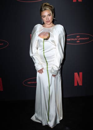 Netflix Upfront 2026 MANHATTAN, NEW YORK CITY, NEW YORK, USA - MAY 13: Florence Pugh wearing Simone Rocha Spring 2026, styled by Rebecca Corbin-Murray arrives at the Netflix Upfront 2026 held at Sunset Pier 94 Studios on May 13, 2026 in Manhattan, New York City, New York, United States. New York City Sunset Pier 94 Studios New York United States Copyright: xImagexPressxAgencyx
