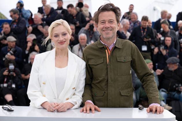 Cannes Une Vie Manifeste Photocall LZ Nadia Tereszkiewicz and Jean-Gabriel Periot attending the Cannes Une Vie Manifeste photocall during the 79th Cannes Film Festival in Cannes, France on May 15, 2026. Photo by Laurent Zabulon ABACAPRESS.COM Cannes  Copyright: xZabulonxLaurentx