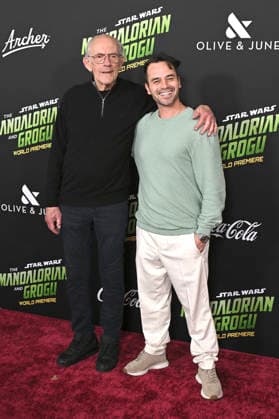 Christopher Lloyd und Daniel Logan bei der Weltpremiere des Kinofilms Star Wars: The Mandalorian and Grogu im TCL Chinese Theatre. Los Angeles, 014.05.2026