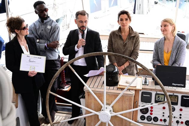 Presentation of the 5th Ecoprod Prize in the presence of Aure Atika, jury president, on the Blue Panda boat on Friday, May 15th, during the 79th Cannes Film Festival 2026 Romain Doucelin Bestimage Cannes France  Copyright: xRomainxDoucelinx xBestimagexRomainxDoucelinx xBestimagex