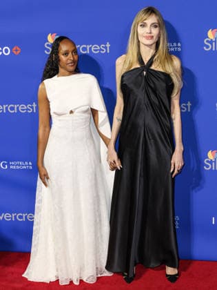 36th Annual Palm Springs International Film Festival Film Awards 2025 PALM SPRINGS, RIVERSIDE COUNTY, CALIFORNIA, USA - JANUARY 03: Zahara Marley Jolie and mother Angelina Jolie arrive at the 36th Annual Palm Springs International Film Festival Film Awards 2025 held at the Palm Springs Convention Center on January 3, 2025 in Palm Springs, Riverside County, California, United States. (Photo by Xavier Collin Image Press Agency)