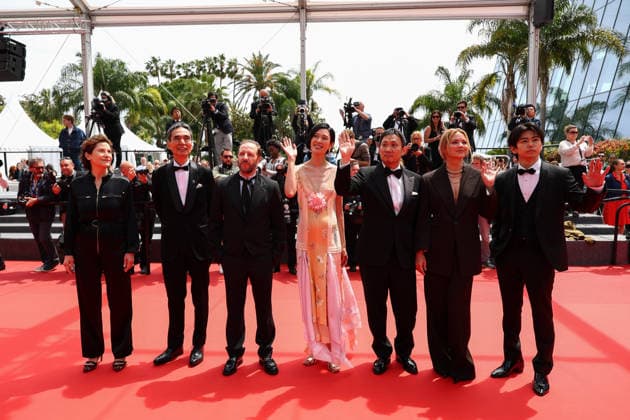 May 15, 2026, Cannes, Cote D azur, France: JEAN-CHARLES CLICHET, MARIE BUNEL, VIRGINIE EFIRA, RYUSUKE HAMAGUCHI, TAO OKAMOTO, KODAI KUROSAKI and KYOZO NAGATSUKA on the red carpet for the screening of ALL OF A SUDDEN at the 79th Annual Cannes Film Festival at Palais des Festivals in Cannes, France Cannes France - ZUMAc179 20260515_zep_c179_069 Copyright: xMickaelxChavetx