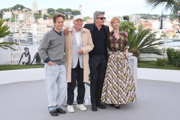 August Diehl, Hanns Zischler, PaweÅ‚ Pawlikowskiv und Sandra Hüller beim Photocall zum Kinofilm Fatherland auf dem Festival de Cannes 2026 79 Internationale Filmfestspiele von Cannes am Palais des Festivals. Cannes, 15.05.2026