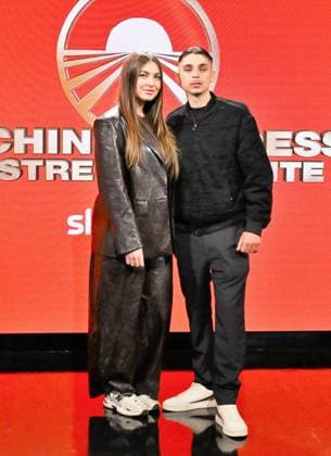 IPA84721400 - Milan,Italy Beijing Express 2026 The Far East photocall with winners Chanel Totti and Filippo Laurino I RECOMMENDED In the photo:Chanel Totti and Filippo Laurino I RECOMMENDED  Copyright: xNickxZonnax xNickxZonnax 84721400
