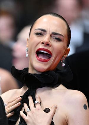 79th Cannes Film Festival: Gentle Monster screening CANNES, FRANCE - MAY 15: British model Cara Delevingne arrives for the screening of the film Gentle Monster at the 79th edition of the Cannes Film Festival in Cannes, France on May 15, 2026. Mustafa Yalcin Anadolu Cannes France. Editorial use only. Please get in touch for any other usage.  Copyright: x2026xAnadoluxMustafaxYalcinx