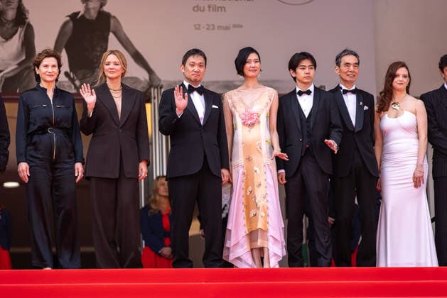 May 15, 2026, Cannes, France: (L-R) Marie Bunel, Virginie Efira, RyÃ»suke Hamaguchi, Tao Okamoto, Kodai Kurosaki, Kyozo Nagatsuka, HÃ loÃ¯se Janjaud and a guest attend the red carpet of Soudain at the 79th Cannes Film Festival. Cannes France  - ZUMAs197 20260515_aaa_s197_232 Copyright: xMarcoxBaradax