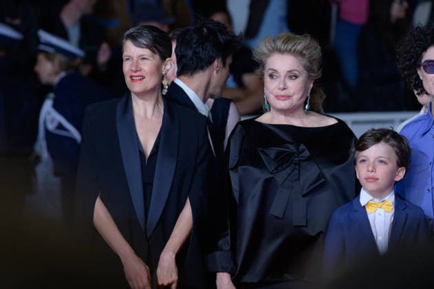 Gentle Monster Premiere at 79th Festival de Cannes - Cannes, France CANNES, FRANCE. May 15, 2026: Camille Dalmais, Catherine Deneuve & Malo Blanchet at the premiere for Gentle Monster at the 79th Festival de Cannes. Picture: Paul Smith Featureflash Cannes France  Copyright: xPaulxSmithx xFeatureflashx