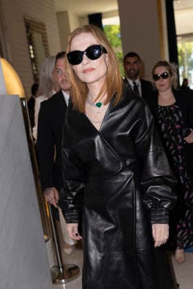Cannes Isabelle Huppert Exits Martinez MP Cannes, France- May 14: Isabelle Huppert leaves the Martinez Hotel during 79th Festival of Cannes, on May 15, 2026 in Cannes, France. Photo by Marco Piovanotto ABACAPRESS:COM Cannes France  Copyright: xPiovanottoxMarco ABACAx