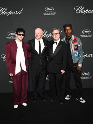 IPA84735720 - Cannes, 79th Cannes Film Festival 2026, Evening 4 - The Chopard Universe Gala Evening. In the Photo Diego CESPEDES, Paul Laverty, Park Chan-wook, Isaach DE BANKOLE  Copyright: xSimonexComix xPoolxPhotoxEventsx07x 84735720