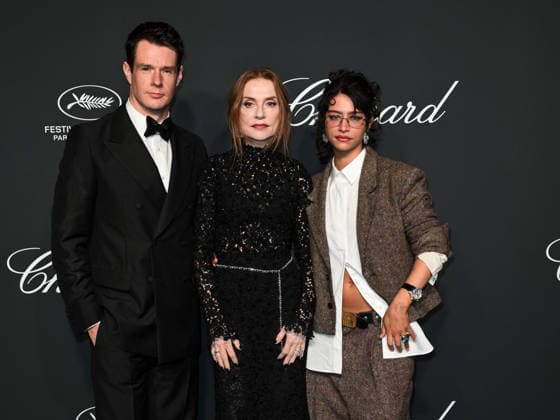 IPA84735595 - Cannes, 79th Cannes Film Festival 2026, evening 4 - The Chopard Universe Gala Evening. Pictured: Connor Swindells, Isabelle Huppert and Odessa A zion.  Copyright: xSimonexComix xPoolxPhotoxEventsx07x 84735595