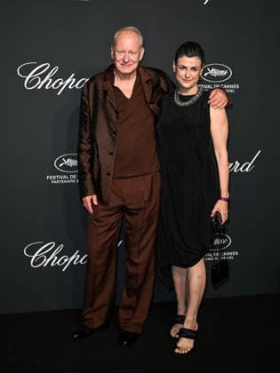 IPA84735792 - Cannes, 79th Cannes Film Festival 2026, evening 4 - The Chopard Universe Gala Evening. Pictured: Stellan Skarsgard and Megan Everett-Skarsgard.  Copyright: xSimonexComix xPoolxPhotoxEventsx07x 84735792
