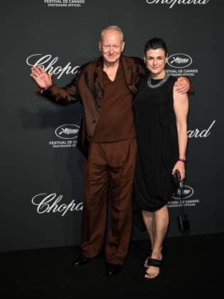 IPA84735790 - Cannes, 79th Cannes Film Festival 2026, evening 4 - The Chopard Universe Gala Evening. Pictured: Stellan Skarsgard and Megan Everett-Skarsgard.  Copyright: xSimonexComix xPoolxPhotoxEventsx07x 84735790