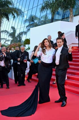 Cannes Karma Red Carpet. FC Barbara Palvin and Dylan Sprouse attending the Karma red carpet during the 79th Cannes Film Festival in Cannes, France on May 15, 2026. Photo by Franck Castel ABACAPRESS.COM Cannes  Copyright: xCastelxFranck ABACAx