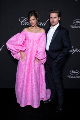 Pregnant Barbara Palvin and her husband Dylan Sprouse at the Chopard Trophy dinner at the Carlton Beach Club during the 79th Cannes International Film Festival on 15 May 2026 Olivier Borde Bestimage the Chopard Trophy dinner at the Carlton Beach Club during the 79th Cannes International Film Festival on 15 May 2026 Cannes France  Copyright: xOLIVIERxBORDEx xBESTIMAGExOLIVIERxBORDEx xBESTIMAGEx