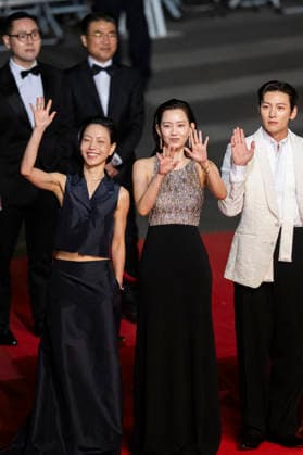 Cannes Gun Che Colony Red Carpet EB South Korean actor Jun Ji-Hyun, South Korean actor Ji Chang-Wook, South Korean actor Koo Kyo-Hwan, South Korean actress Shin Hyeon-Bin during the Gun-Che Colony red carpet during the 79th Cannes Film Festival in Cannes, France on May 15, 2026. Photo by Eliot Blondet ABACAPRESS.COM Cannes France France  Copyright: xBlondetxEliot ABACAx