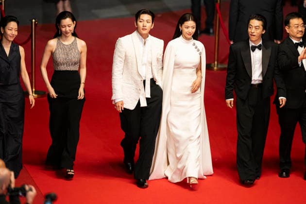 Cannes Gun Che Colony Red Carpet EB South Korean actor Jun Ji-Hyun, South Korean actor Ji Chang-Wook, South Korean actor Koo Kyo-Hwan, South Korean actress Shin Hyeon-Bin during the Gun-Che Colony red carpet during the 79th Cannes Film Festival in Cannes, France on May 15, 2026. Photo by Eliot Blondet ABACAPRESS.COM Cannes France France  Copyright: xBlondetxEliot ABACAx