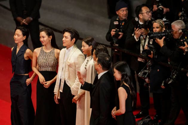 Cannes Gun Che Colony Red Carpet EB South Korean actor Jun Ji-Hyun, South Korean actor Ji Chang-Wook, South Korean actor Koo Kyo-Hwan, South Korean actress Shin Hyeon-Bin during the Gun-Che Colony red carpet during the 79th Cannes Film Festival in Cannes, France on May 15, 2026. Photo by Eliot Blondet ABACAPRESS.COM Cannes France France  Copyright: xBlondetxEliot ABACAx