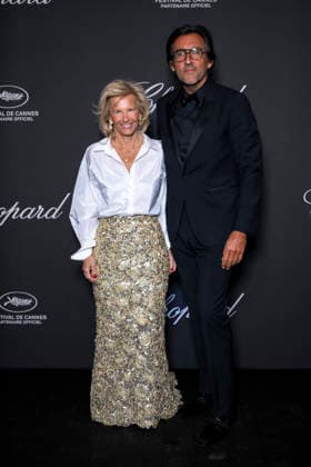 Iris Knobloch and her partner François Bréavoine at the Chopard Trophy dinner at the Carlton Beach Club during the 79th Cannes International Film Festival on 15 May 2026 Olivier Borde Bestimage the Chopard Trophy dinner at the Carlton Beach Club during the 79th Cannes International Film Festival on 15 May 2026 Cannes France  Copyright: xOLIVIERxBORDEx xBESTIMAGExOLIVIERxBORDEx xBESTIMAGEx