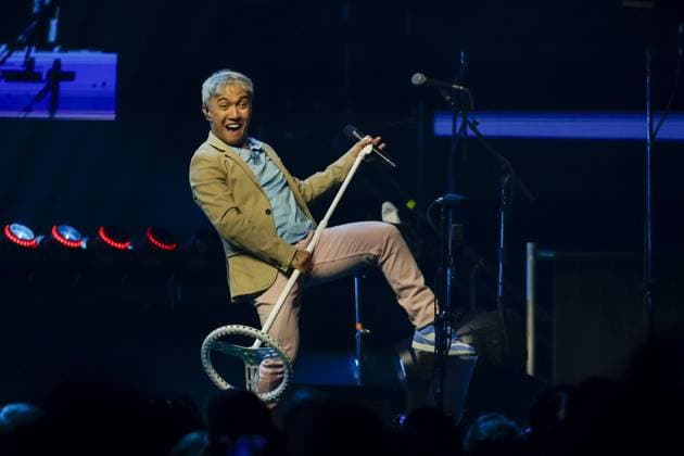 May 15, 2026, Tampa, Florida, USA: Lead singer Arnel Pineda of the band Journey performs on stage during the 2026 Final Frontier Tour at Benchmark International Arena on Friday, May 15, 2026 in Tampa. Tampa USA - ZUMAs70_ 20260515_zan_s70_027 Copyright: xLuisxSantanax
