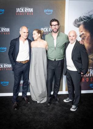 May 15, 2026, Bronx, New York, USA: New York, NY, May 15, 2026: Michael Kelly, Sienna Miller, John Krasinski, Andrew Bernstein attend World Premiere of Amazon MGM Studios Tom Clancy s Jack Ryan: Ghost War at Regal Times Square Bronx USA - ZUMAr339 20260515_znp_r339_068 Copyright: xLevxRadinx