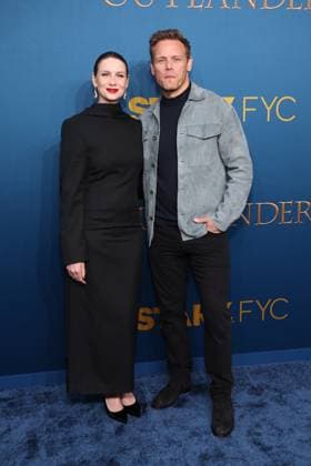 Los Angeles Ca May 15: Caitriona Balfe & Sam Heughan at The Season Finale Premiere of Outlander at the Linwood Dunn Theatre on May 15, 2026 Credit: USA - ZUMAa123 20260515_zaa_a123_013 Copyright: xAdMediax