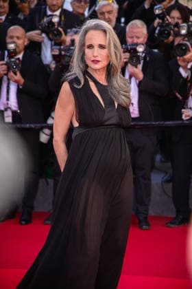 May 15, 2026, Cannes, France, France: US model Andie MacDowell attends the red carpet of Karma at the 79th Cannes Film Festival in Cannes, France. Cannes France  - ZUMAs197 20260515_aaa_s197_520 Copyright: xMarcoxBaradax