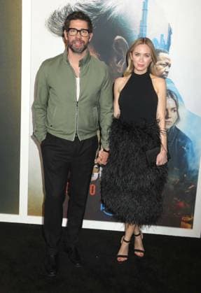 May 15, 2026, New York, New York, USA: Actors JOHN KRASINSKI and EMILY BLUNT seen during the red carpet arrivals for Amazon MGM Studios Tom Clancy s Jack Ryan - Ghost War World Premiere held at Regal Times Square. New York USA  - ZUMAk03_ 20260515_zaf_k03_014 Copyright: xNancyxKaszermanx