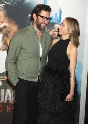 May 15, 2026, New York, New York, USA: Actors JOHN KRASINSKI and EMILY BLUNT seen during the red carpet arrivals for Amazon MGM Studios Tom Clancy s Jack Ryan - Ghost War World Premiere held at Regal Times Square. New York USA  - ZUMAk03_ 20260515_zaf_k03_010 Copyright: xNancyxKaszermanx