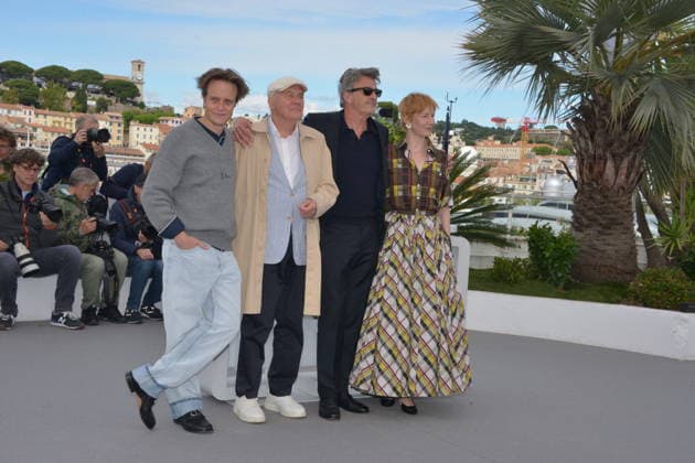 May 15, 2026, Cannes, France: CANNES, FRANCE - MAY 15: August Diehl, Hanns Zischler, Pawel Pawlikowski and Sandra Hüller pose during the Fatherland photocall at the 79th annual Cannes Film Festival at Palais des Festivals on May 15, 2026 in Cannes, France. Cannes France  - ZUMAi09_ 20260515_zaf_i09_116 Copyright: xFrederickxInjimbertx