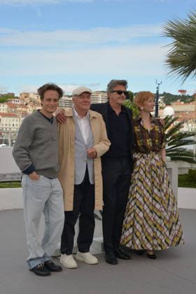 May 15, 2026, Cannes, France: CANNES, FRANCE - MAY 15: August Diehl, Hanns Zischler, Pawel Pawlikowski and Sandra Hüller pose during the Fatherland photocall at the 79th annual Cannes Film Festival at Palais des Festivals on May 15, 2026 in Cannes, France. Cannes France  - ZUMAi09_ 20260515_zaf_i09_110 Copyright: xFrederickxInjimbertx