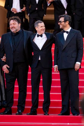 79th Cannes Film Festival Red carpet of the movie -Karma- part 2 Palais des Festivals - Cannes, France Denis Menochet;Guillaume Canet;Yodelice 79th Cannes Film Festival Red carpet of the movie -Karma- part 2 Palais des Festivals - Cannes, France 15th May 2026 SGPItalia id 134688_041 *Not Exclusive  Copyright: xALFONSOxCATALANO SGPITALIAx