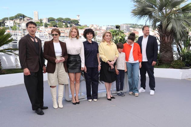 Laurence Rupp, Jella Haase, Lea Seydoux, Marie Kreutzer, Catherine Deneuve, Malo Blanchet, Johanna Scherz und Alexander Glehr beim Photocall zum Kinofilm Gentle Monster auf dem Festival de Cannes 2026 79. Internationale Filmfestspiele von Cannes am Palais des Festivals. Cannes, 16.05.2026