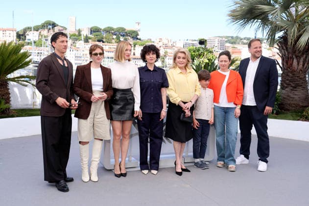 Laurence Rupp, Jella Haase, Lea Seydoux, Marie Kreutzer, Catherine Deneuve, Malo Blanchet, Johanna Scherz und Alexander Glehr beim Photocall zum Kinofilm Gentle Monster auf dem Festival de Cannes 2026 79. Internationale Filmfestspiele von Cannes am Palais des Festivals. Cannes, 16.05.2026