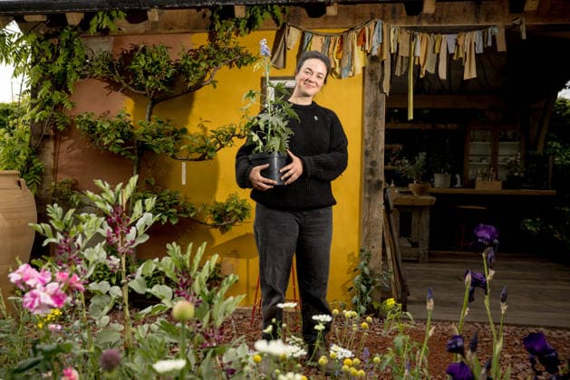 Chelsea Flower Show 15 05 2026 Gardener Frances Tophill pictured in The RHS and The King s Foundation Curious Garden at the RHS Chelsea Flower Show, in London.  Copyright: xJackxTaylorx NINTCHDBPICT001080984796
