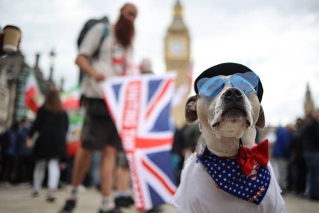 May 16, 2026, London, London, UK: London, UK. Unite the Kingdom holds an anti-immigration protest in Westminster, central London. Around 4,000 police officers deploy across the capital today, as counter-protests also take place nearby. London UK  - ZUMAl94_ 20260516_zaf_l94_048 Copyright: xMarcinxNowakx