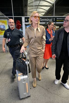 Cannes Cate Blanchett Nice Airport Cate Blanchett is seen at Nice airport ahead of the 79th Cannes Film Festival in Nice, France on May 16, 2026. Photo by Julien Reynaud APS-Medias ABACAPRESS.COM Nice France  Copyright: xReynaudxJulien APS-Medias ABACAx