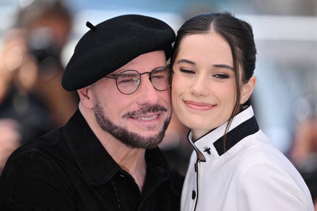 79th Cannes Film Festival: ‘Propeller One-Way Night Coach’ photocall CANNES, FRANCE - MAY 16: US director, screenwriter and writer John Travolta (L) and his daughter US actress Ella Bleu Travolta (R) pose during a photocall for the film ‘Propeller One-Way Night Coach’ at the 79th edition of the Cannes Film Festival in Cannes, France on May 16, 2026. Mustafa Yalcin Anadolu Cannes France. Editorial use only. Please get in touch for any other usage.  Copyright: x2026xAnadoluxMustafaxYalcinx