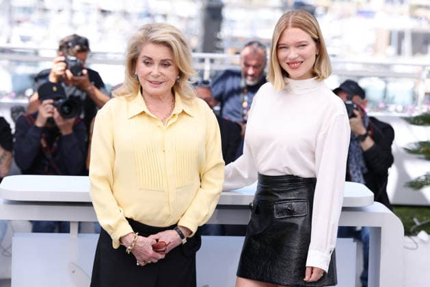 Cannes - Gentle Monster Photocall JD Catherine Deneuve and Léa Seydoux attending the Gentle Monster photocall during the 79th annual Cannes Film Festival at Palais des Festivals on May 16, 2026 in Cannes, France. Photo by Jerome Domine ABACAPRESS.COM Cannes France  Copyright: xDominexJerome ABACAx