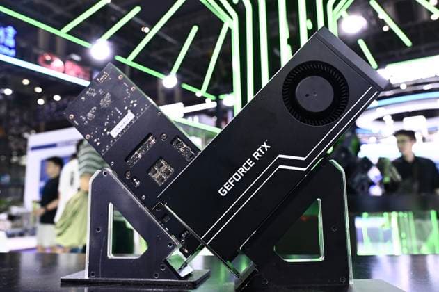 RECORD DATE NOT STATED CHINA-EXHIBITION NVIDIA GEFORCE RTX The NVIDIA GeForce RTX Graphics Cards display at the World Al Device Expo 2026 & 7th Shenzhen Global Al Expo in Shenzhen, China, May 16, 2026. NEXPHER Kobe Li Shenzhen Guangdong