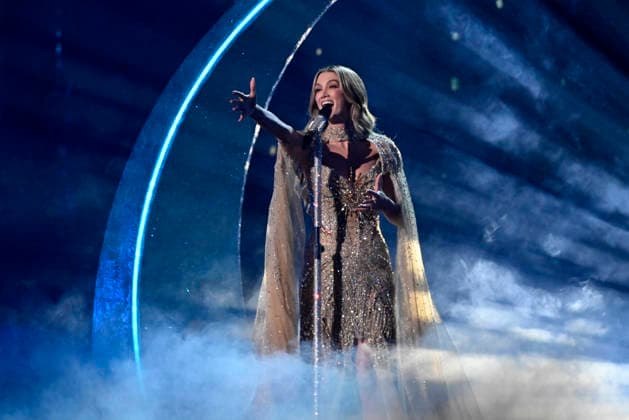 VIENNA, AUSTRIA 20260516 Delta Goodrem representing Australia with the entry Eclipse during the final of the 70th Eurovision Song Contest (ESC) at the Wiener Stadthalle in Vienna, Austria, Saturday, May 16, 2026. WIEN AUSTRIA x10070x *** VIENNA, AUSTRIA 20260516 Delta Goodrem representing Australia with the entry Eclipse during the final of the 70th Eurovision Song Contest ESC at the Wiener Stadthalle in Vienna, Austria, Saturday, May 16, 2026 WIEN AUSTRIA x10070x  Copyright: xJessicaxGow TTx EUROVISION 2026 FINAL XVHVWxC7lsA