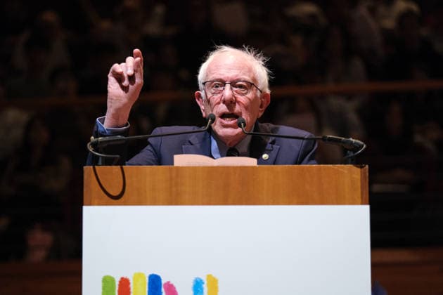 May 16, 2026, Turin, Italy: The United States Senator for Vermont Bernie Sanders seen during a meeting at the Salone Internazionale del Libro at SalTo 26 at Lingotto Fiere. Turin Italy  - ZUMAs197 20260516_aaa_s197_188 Copyright: xElenaxVizzocax
