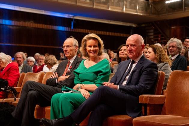 Queen Mathilde of Belgium pictured during the proclamation of the twelve finalists of the 2026 Queen Elisabeth Cello Competition, at the Brussels Flagey concert hall, Saturday 16 May 2026. This year s edition of the competition for career-starting musicians takes place from 4 May to 10 June. MARIUS BURGELMAN  MariusxBurgelman 174106599