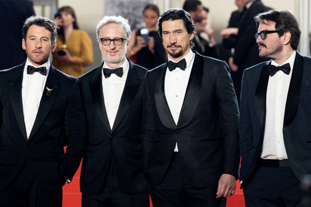 Miles Teller, James Gray, Adam Driver, Rodrigo Teixeira Descente des marches du film Paper Tiger lors du 79ème Festival International du Film de Cannes, le 16 mai 2026 Olivier Borde Bestimage People leaving the red carpet for Paper Tiger at the 79th Cannes International Film Festival on May 16, 2026 Cannes France  Copyright: xOLIVIERxBORDEx xBESTIMAGExOLIVIERxBORDEx xBESTIMAGEx