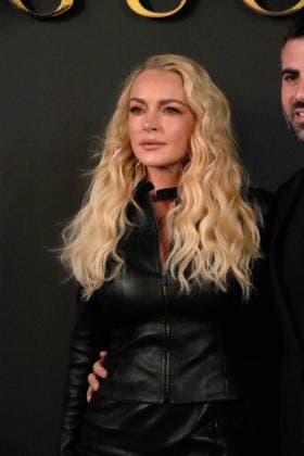 May 16, 2026, New York, Ny, USA: LINDSAY LOHAN attends the Gucci Resort Fashion Show,.Times Square, NYCNYC.May 16, 2026. . LINDSAY LOHAN attends the Gucci Resort Fashion Show,.Times Square, NYCNYC.May 16, 2026. . Gucci Resort Fashion Show,.Times Square, NYCNYC.May 16, 2026. New York USA  - ZUMAms4_ 20260516_faf_ms4_004 Copyright: xSoniaxMoskowitzxGordonx