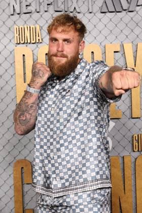 Los Angeles CA May 16: Jake Paul at the Netflix Ronda Rousey & Gina Carano historic fight at the Intuit Dome on May 16, 2026 Credit: USA  - ZUMAa123 20260516_zaa_a123_106 Copyright: xAdMediax