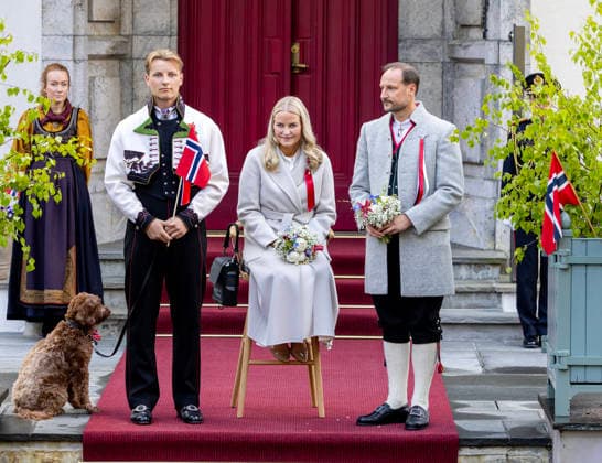 17-05-2026 Skaugum Princess Mette-Marit and Prince Sverre Magnus and Prince Haakon celebrating the national day at the residence in Skaugum in Asker, Norway. Â  Copyright: xPPEx