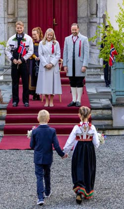 17-05-2026 Skaugum Princess Mette-Marit and Prince Sverre Magnus and Prince Haakon celebrating the national day at the residence in Skaugum in Asker, Norway. Â  Copyright: xPPEx