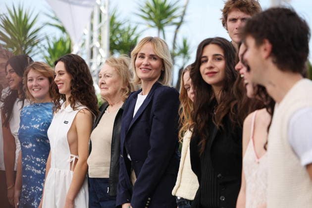 Maïwene Barthelemy, Tess Barthélemy la fille de J Godrèche , Annie Ernaux, la réalisatrice Judith Godrèche, Esther Archambault au photocall du film Mémoire de Fille Un Certain Regard lors du 79ème Festival International du Film de Cannes 12 23 mai 2026, le 17 mai 2026 Jacovides Moreau Bestimage Photocall for Memoire de Fille Un Certain Regard at the 79th Cannes International Film Festival, on May 17th, 2026 Cannes France  Copyright: xJACOVIDES-MOREAUx xBESTIMAGExJACOVIDES-MOREAUx xBESTIMAGEx