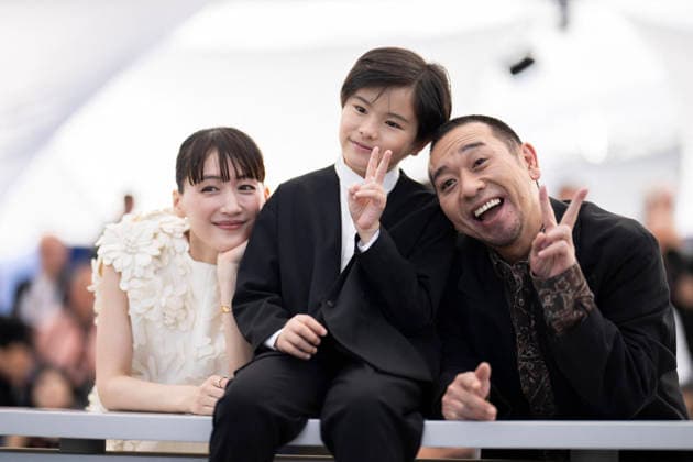 Cannes Sheep in the box Photocall EB Japanese actress Haruka Ayase, Japanese actor Rimu Kuwaki and Japanese actor and comedian Daigo Yamamoto pose during a photocall of the film Sheep in The Box at the 79th edition of the Cannes Film Festival in Cannes, southern France on May 17, 2026.Photo by Eliot Blondet ABACAPRESS.COM Cannes France France  Copyright: xBlondetxEliot ABACAx